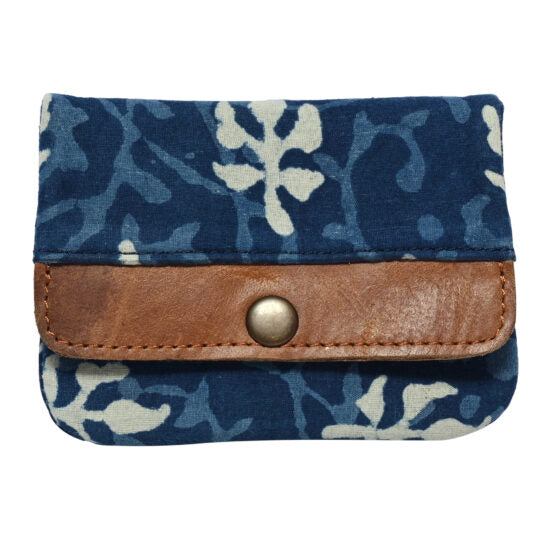 Fabric card holder with multi pockets and small money pocket