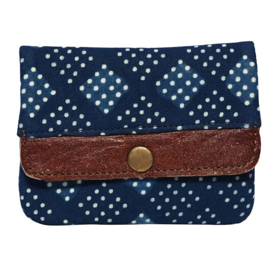 Fabric card holder with multi pockets and small money pocket