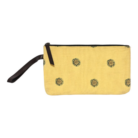 Fabric pouches with zip closure