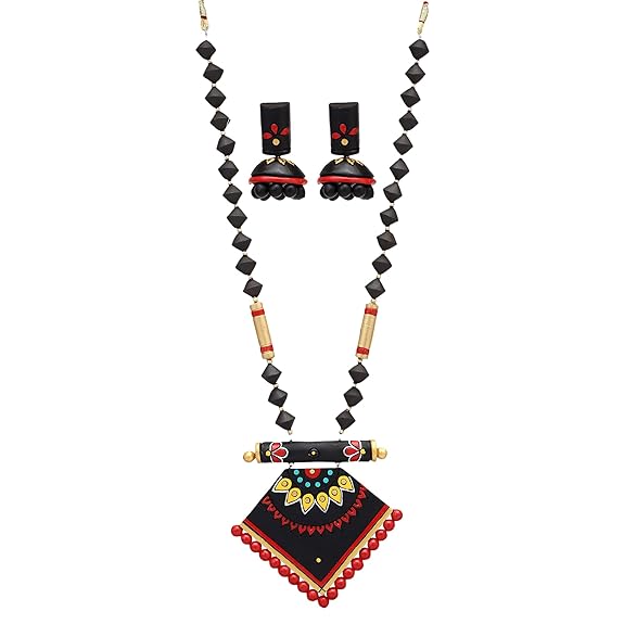 Black and red terracotta set