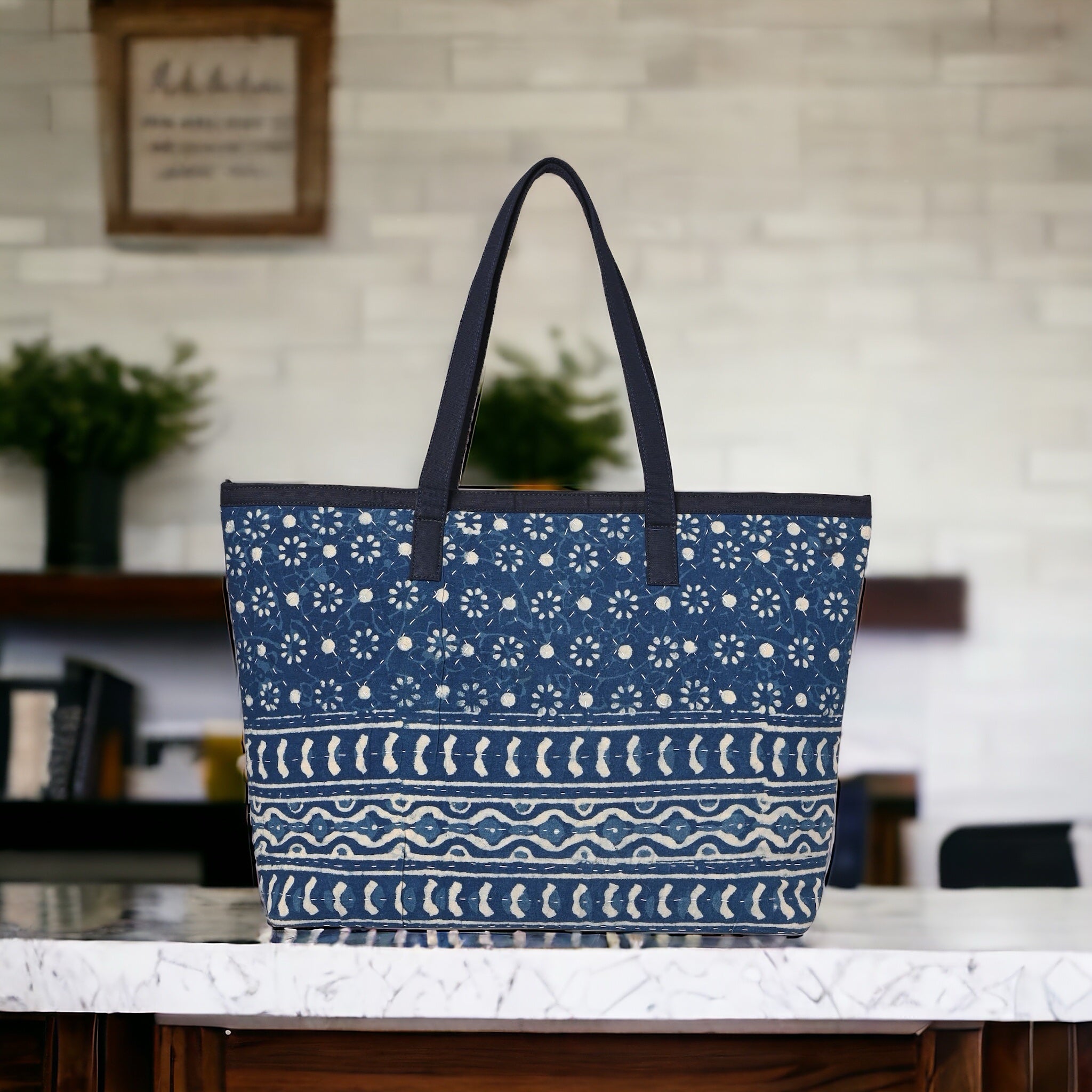 EKAM EK fabric tote bag