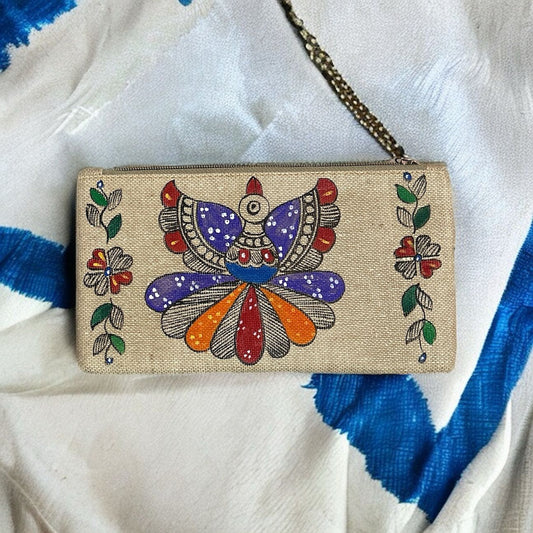 Kantha Painted Pouch for stationary