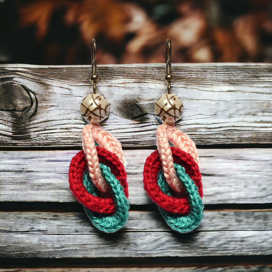Crochet earrings Multicolor
